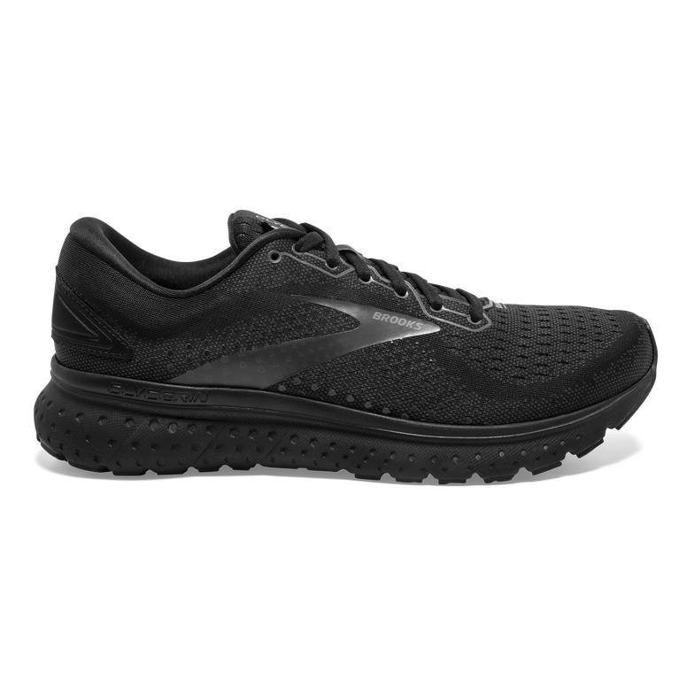 Brooks Glycerin 18 Road Running Shoes - Men's - Black/Ebony/Grey/Charcoal (50463-PGVS)